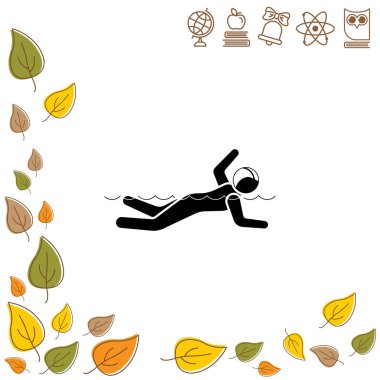 resimde. Yüzücü simgesi