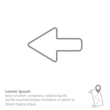 sol satırı simgesi