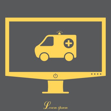 Ambulans araba simgesi