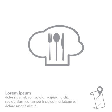 Chef şapka ve kaşık