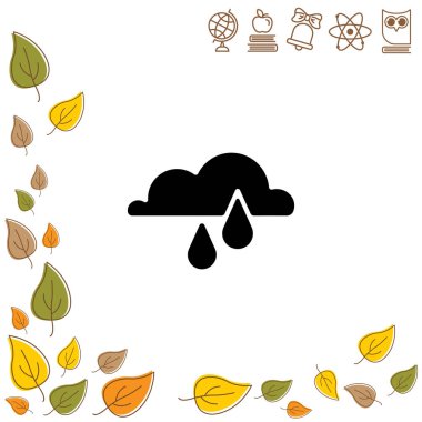 Yağmur bulutu web simgesi
