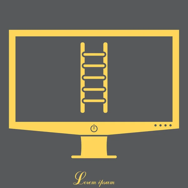 Escalera web icono — Vector de stock