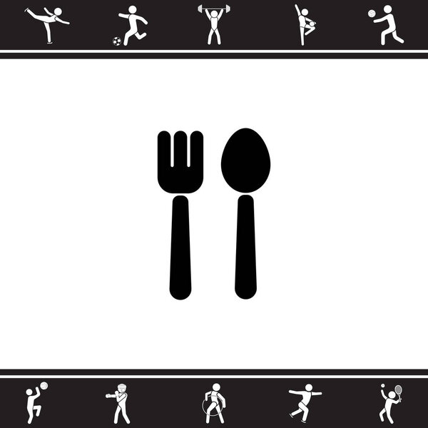 Spoon and fork icon