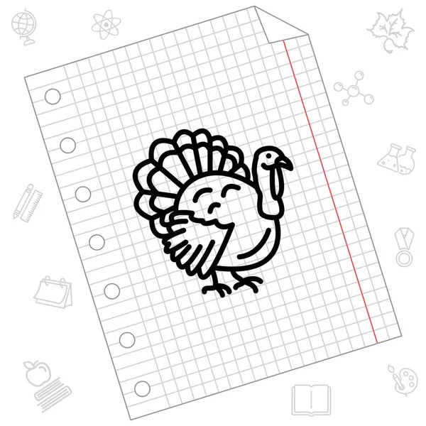 Turkey Web icon — Stock Vector