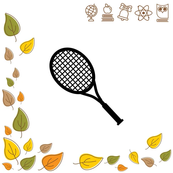 Raqueta de tenis icono — Vector de stock