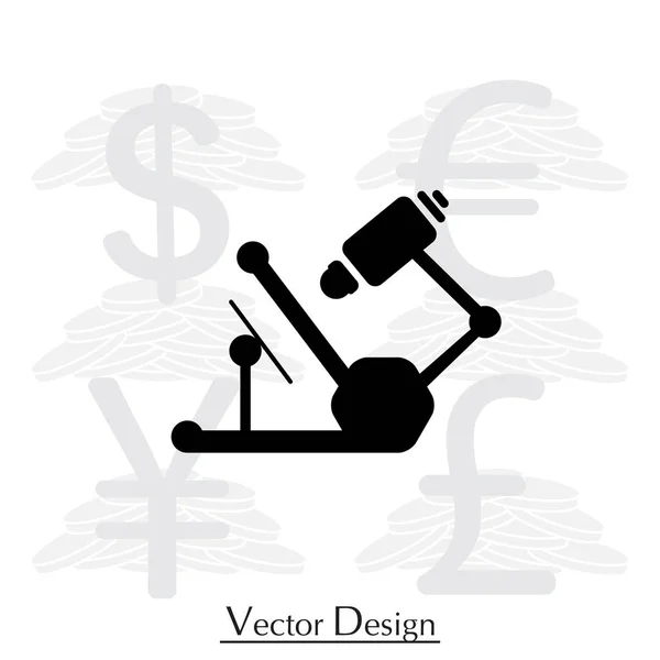 Mikroskop-Websymbol — Stockvektor
