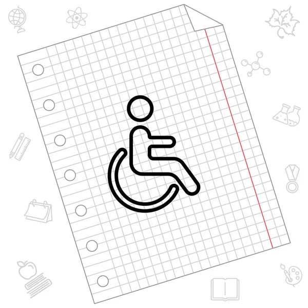 Значок "Disabled Web" — стоковый вектор