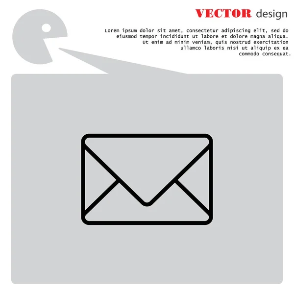 Pictogram van de boodschap van de envelop — Stockvector