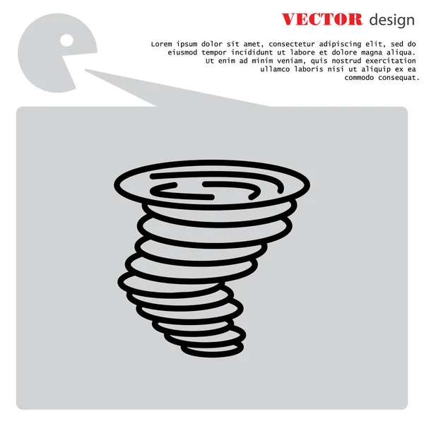 Tornado-Websymbol — Stockvektor