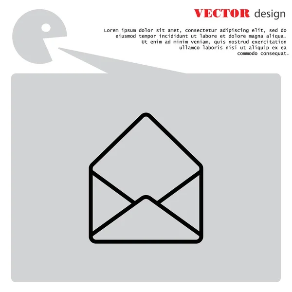 Envelope message icon — Stock Vector