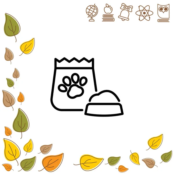 evde beslenen hayvan yiyecek simgesi