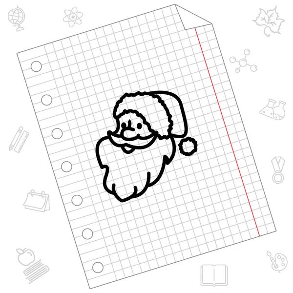 Санта-Клауса Web значок — стоковий вектор