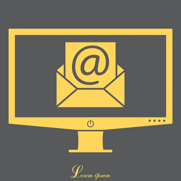 E-mail web icon — Stock Vector