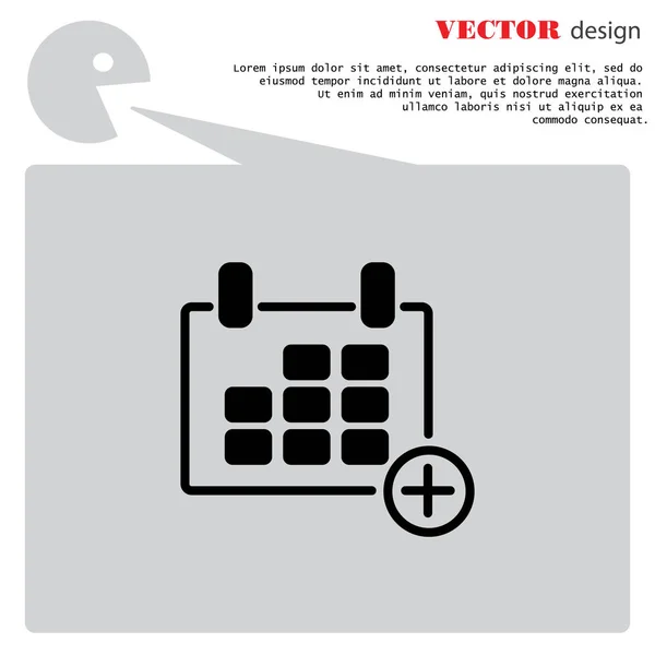 Kalender-Webzeilen-Symbol — Stockvektor