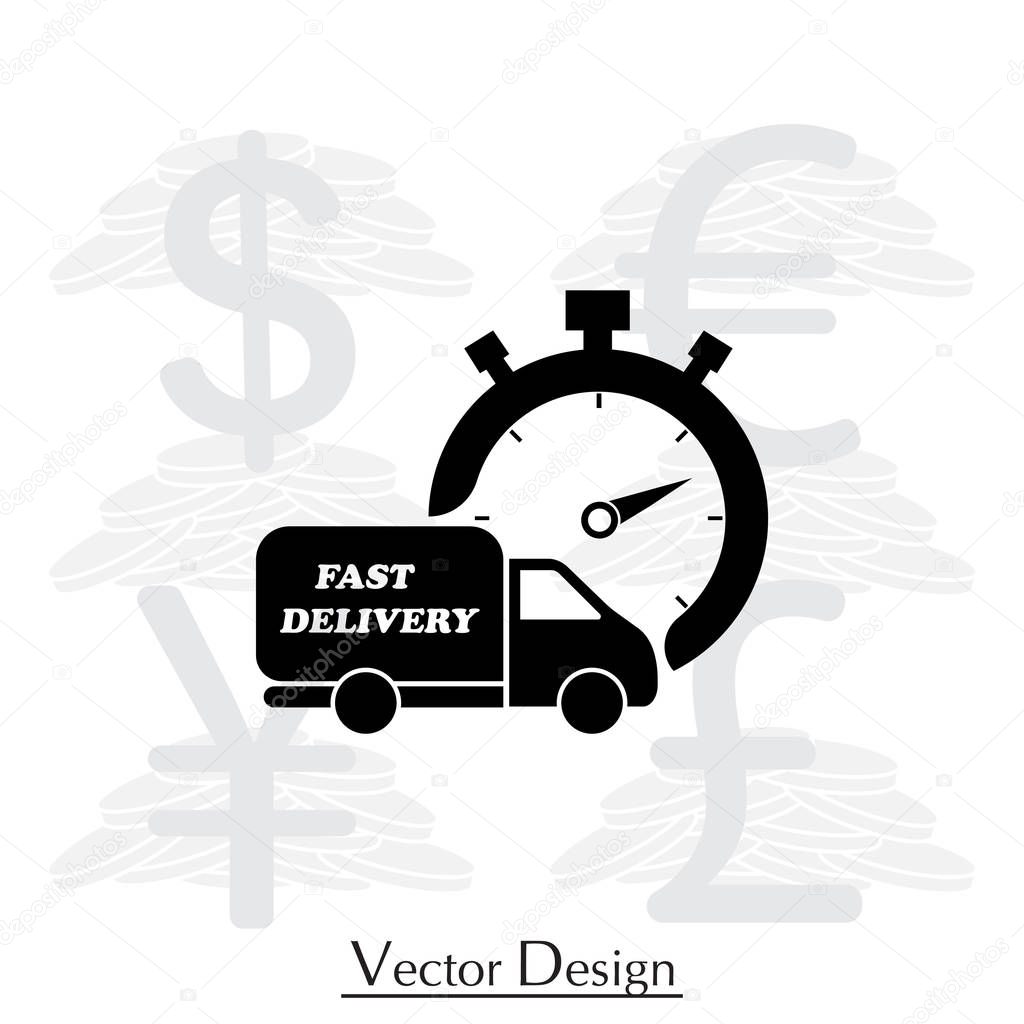 Web line icon.  delivery