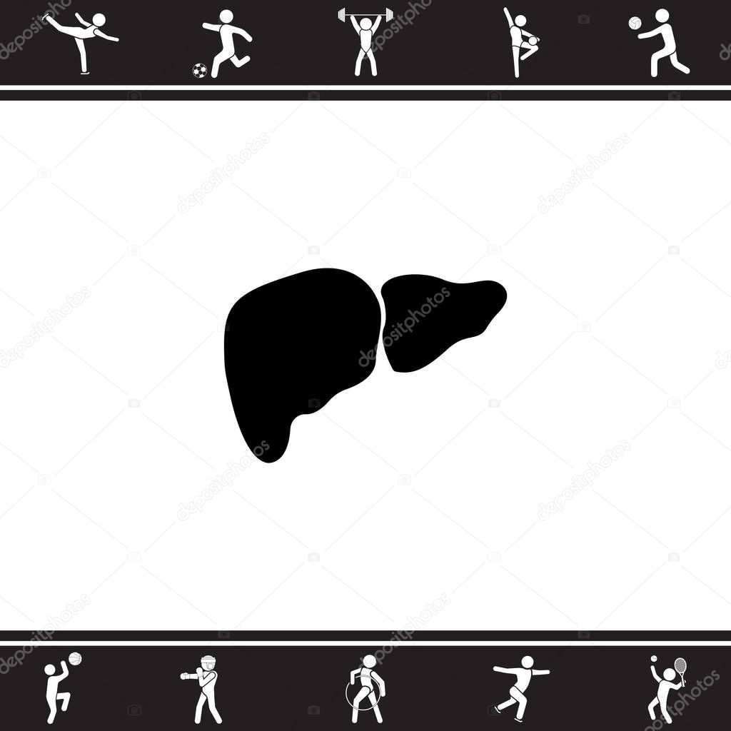 Human liver icon