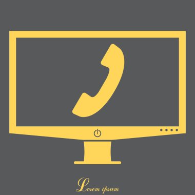 telefon cep telefonu simgesi