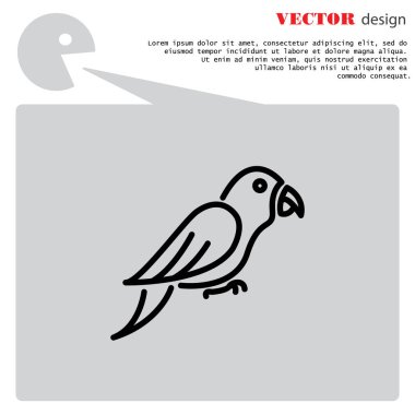 papağan satırı simgesi