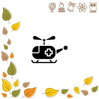 Helikopter ambulans simgesi