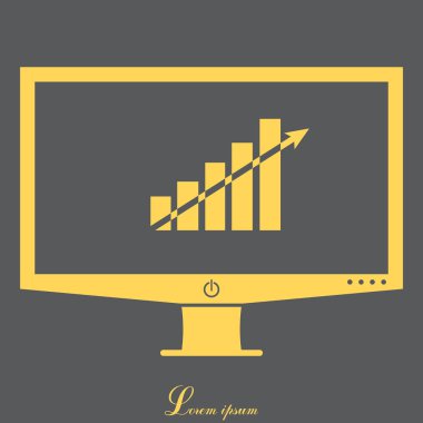 İş grafiği web satırı simgesi