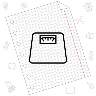 Web simgesi. Ölçekler.