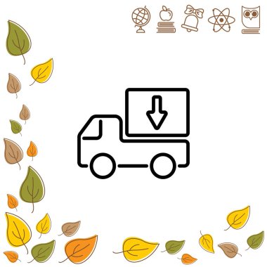 Web satırı simgesi. Teslimat