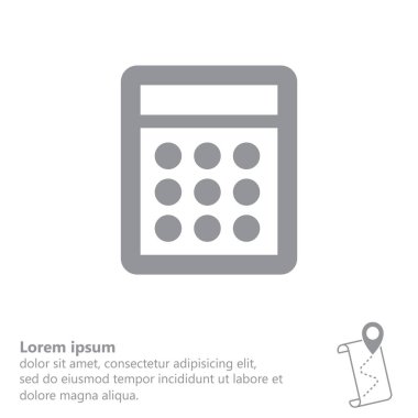 vektör hesap makinesi simge