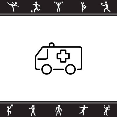 Ambulans araba simgesi