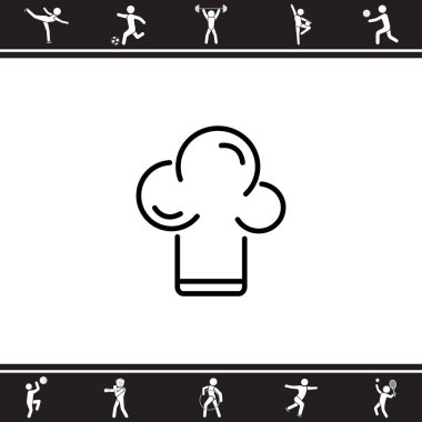 Chef şapka web simgesi