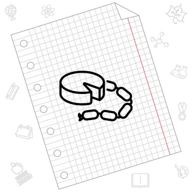 Peynir ve sosis web simgesi