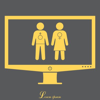 Erkek ve kadın ikonu