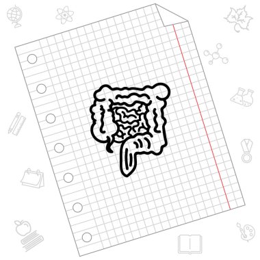 insan bağırsak simgesi