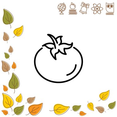  satırı simgesi. Domates.