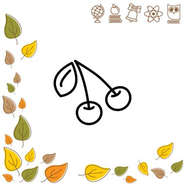  satırı simgesi. Kiraz