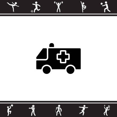 Ambulans araba simgesi