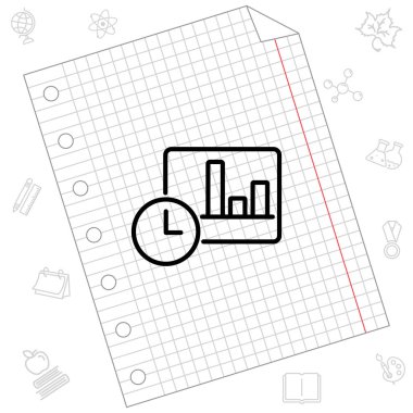 İş grafiği web satırı simgesi