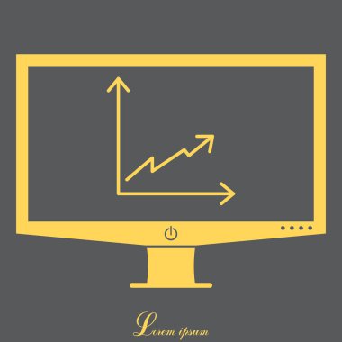 İş grafiği web satırı simgesi