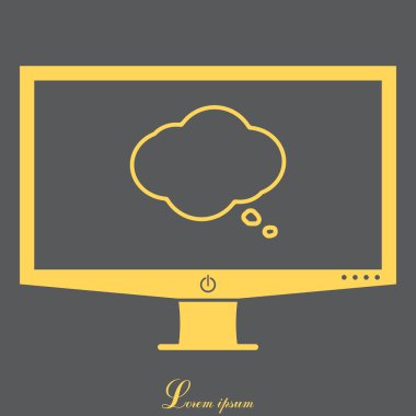 Bulut düşünme simgesi