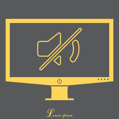 Sessiz ses satırı simgesi