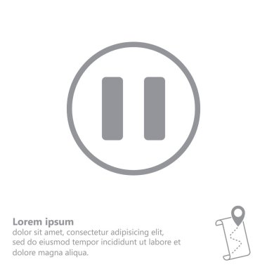 basit simge duraklatma