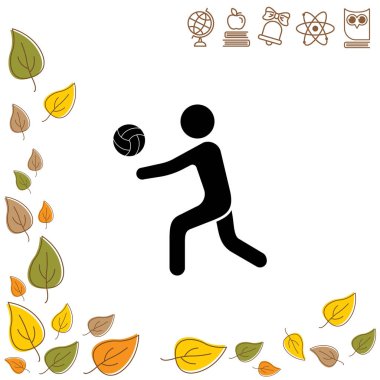 Voleybol oyuncusu simge