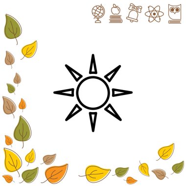 Düz güneş simgesi