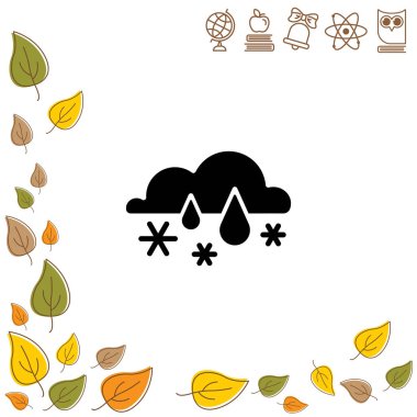 Yağmur simgesiyle kar