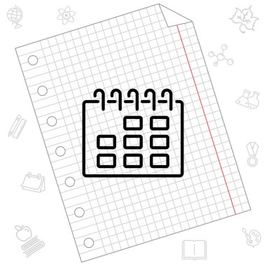 Takvim satırı simgesi