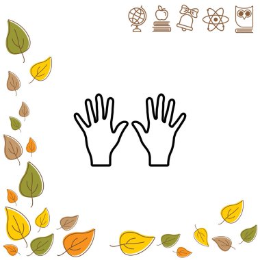  Sol ve sağ el simgesi