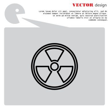 Radyasyon tehlikesi web simgesi