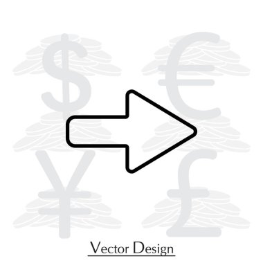 Sağ ok düz simgesi