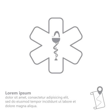 Ambulans amblemi simgesi