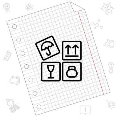 İşaretler paketleri simgesini