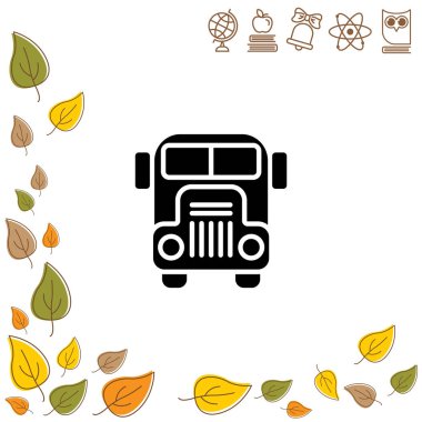Okul otobüsü Web satırı simgesi